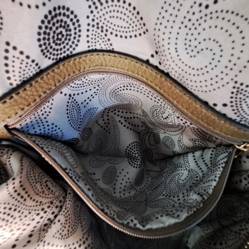 NWOT Pebbled Olive Green London Satchel
